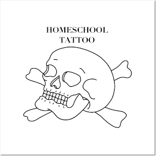 HomeSchoolTattoo Skull & Crossbones Posters and Art